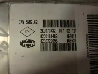 Автозапчасти б/у блок управления двигателем за renault clio ii fase i (b/cbo) 1.2 16v alize 75 cv / 55 kw ссылки oem iam 8200181482 2kl07gk32 8200229098