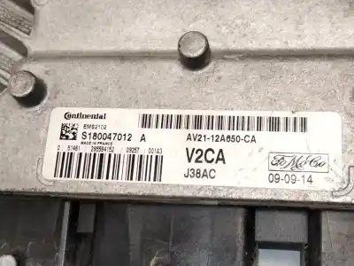 Peça sobressalente para automóvel em segunda mão centralina de motor uce por ford fiesta vi (cb1, ccn) 1.25 referências oem iam av2112a650ca  s180047012