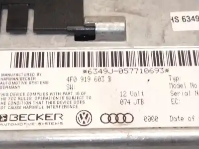 Автозапчасти б/у многофункциональный дисплей за audi a6 c6 (4f2) 2.0 tdi ссылки oem iam 4f0919603  
