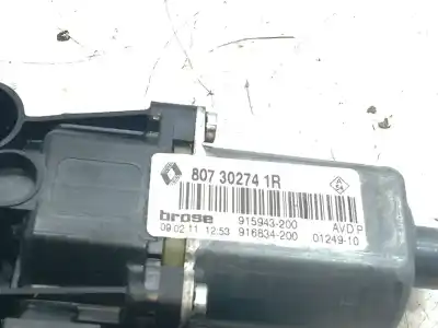 Автозапчастина б/у двигатель переднього правого скла для renault grand scénic iii (jz0/1_) 1.5 dci посилання на oem iam 807302741r  