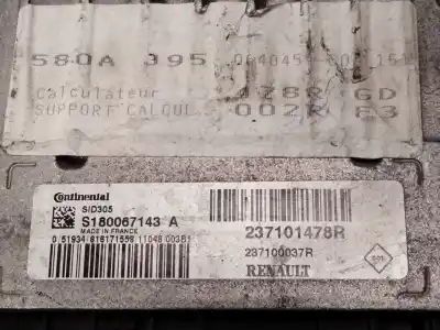 Second-hand car spare part ecu engine control for renault grand scénic iii (jz0/1_) 1.5 dci oem iam references 237101478r 237100037r s180067143