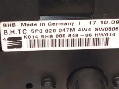 Second-hand car spare part climate control for seat leon (1p1) 1.4 16v oem iam references 5p0820047  