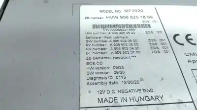 Автозапчастина б/у аудіо система / радіо cd для volkswagen crafter 30-50 furgón (2e_) 2.0 tdi посилання на oem iam 9068201889  