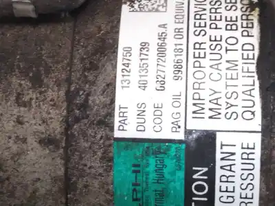 Tweedehands auto-onderdeel airconditioning compressor voor opel astra h gtc (a04) 1.6 (l08) oem iam-referenties 13124750  