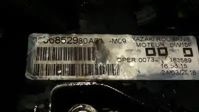 Second-hand car spare part complete engine for citroen jumpy furgón (v_) 2.0 bluehdi 120 oem iam references ah01  