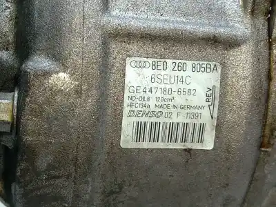 Second-hand car spare part air conditioning compressor for audi a4 b7 (8ec) 2.0 oem iam references 8e0260805ba  