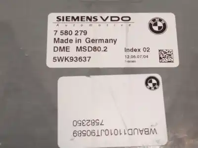 Pezzo di ricambio per auto di seconda mano centralina motore per bmw 1 (e81) 120 i riferimenti oem iam 7580279  5wk93637