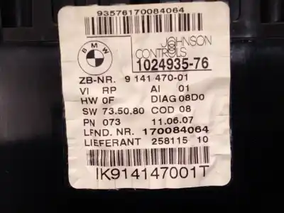 Second-hand car spare part dashboard for bmw 1 (e81) 120 i oem iam references 9141470  