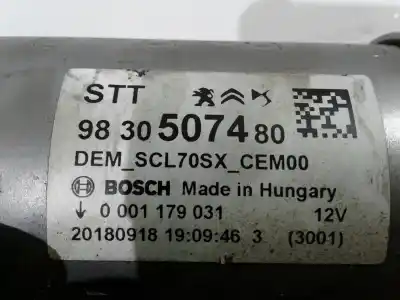 Pièce détachée automobile d'occasion  pour CITROEN DS3  Références OEM IAM 9830507480 20180918 0001179031