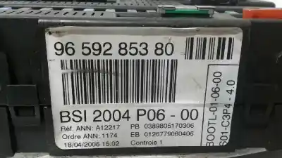Second-hand car spare part Fuse Box Unit for PEUGEOT 207 1.4 16V CAT (KFU / ET3J4) OEM IAM references 9659285380 P0600 BSI2004
