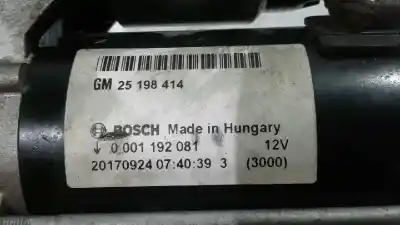Second-hand car spare part starter motor for opel corsa e business oem iam references 25198414