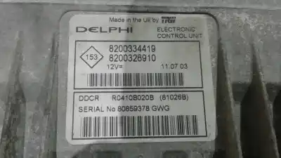 Peça sobressalente para automóvel em segunda mão Centralina De Motor Uce por RENAULT MEGANE II BERLINA 3P 1.5 dCi Diesel Referências OEM IAM 8200334419 R0410B020B 8200326910