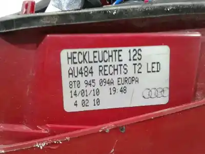 Pezzo di ricambio per auto di seconda mano luce di coda interna destra per audi a5 coupe (8t) 2.0 tfsi (132kw) riferimenti oem iam 8t0945094a  