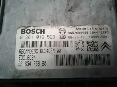 Second-hand car spare part ecu engine control for peugeot 207 1.4 oem iam references 0281012529 9657699480 9663475880