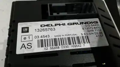 Second-hand car spare part multifunction display for opel corsa d 1.3 16v cdti oem iam references 13265763 9120738400 gids4400