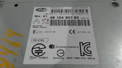 Second-hand car spare part audio system / radio cd for citroen c4 picasso 1.6 16v oem iam references 9810485780