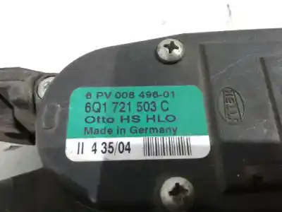 Pezzo di ricambio per auto di seconda mano Pedale Dell Acceleratore per SEAT LEON (1P1) Comfort Limited Riferimenti OEM IAM 6Q1721503C 43504 6PV00849601