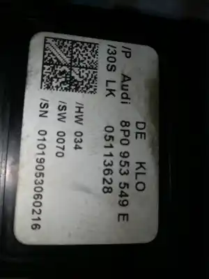 Peça sobressalente para automóvel em segunda mão  por AUDI A3 (8P)  Referências OEM IAM 8P0953549E  05113628