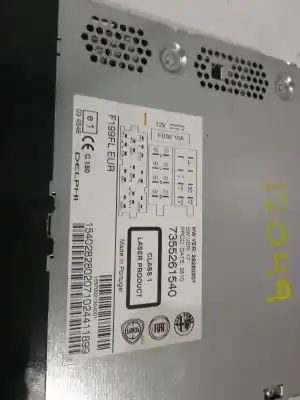 Автозапчастина б/у аудіо система / радіо cd для fiat punto (evo) (199) 1.3 16v jtd cat посилання на oem iam 7355261540  28280207