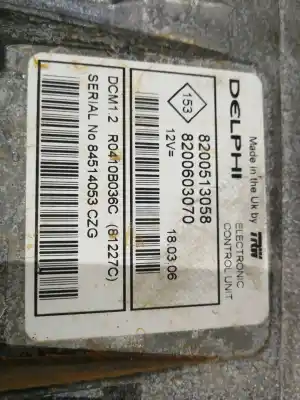 Автозапчастина б/у  для DACIA LOGAN  Посилання на OEM IAM 8200513058 R0410B036C 8200603070