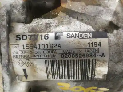 İkinci el araba yedek parçası Klima Kompresörü için DACIA LOGAN 1.5 dCi Diesel CAT OEM IAM referansları 1194 SD7V16 8200526884A