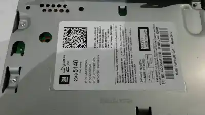 Pezzo di ricambio per auto di seconda mano impianto audio / radio cd per opel mokka x color edition start/stop riferimenti oem iam 23495140  