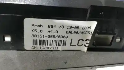 Second-hand car spare part heating / air conditioning control panel for opel astra h caravan navi oem iam references 13247811  90151366