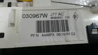 Piesă de schimb auto la mâna a doua controlul încalzire / aer conditionat pentru renault modus 1.4 16v referințe oem iam 030967w a4a6px 69590001