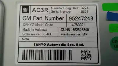 Peça sobressalente para automóvel em segunda mão display gps / multimídia por opel mokka x color edition start/stop referências oem iam 95247248 14780371 ad3r