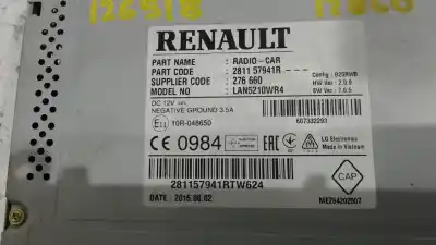 Автозапчастина б/у багатофункційний дисплей для renault clio iv (bh_) 0.9 tce 90 посилання на oem iam 281157941r  lan5210wr4