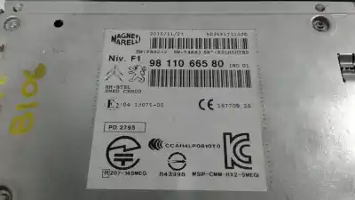 Peça sobressalente para automóvel em segunda mão Módulo / Sistema De Navegação Gps por PEUGEOT 208 1.2 12V VTi Referências OEM IAM 9811066580  041307500