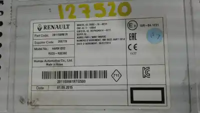 Автозапчастина б/у аудіо система / радіо cd для renault clio iv (bh_) 0.9 tce 90 посилання на oem iam 281159981r  