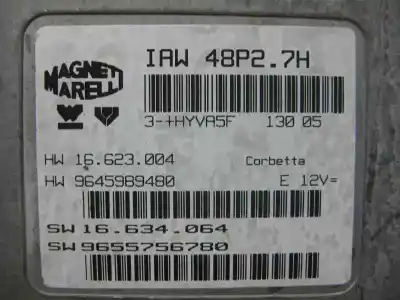 Second-hand car spare part ecu engine control for citroen c2 (jm_) 1.1 oem iam references 9655756780  