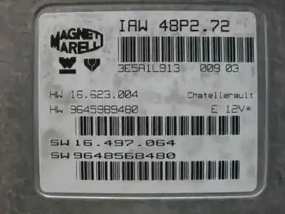 Автозапчасти б/у блок управления двигателем за citroen c3 (f desde 11/2001) 1.1 8v ссылки oem iam 9645989480  