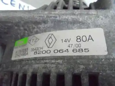 Автозапчастина б/у генератор для renault scenic (ja..) 1.9 dci authentique посилання на oem iam 8200064685  