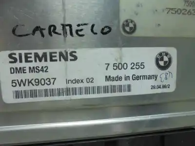 Peça sobressalente para automóvel em segunda mão centralina de motor uce por bmw serie 3 coupe (e46) 323 ci referências oem iam 7500255  