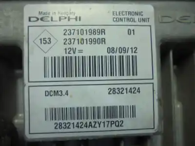 Second-hand car spare part ecu engine control for renault clio iii 1.5 dci diesel cat oem iam references 237101989r  