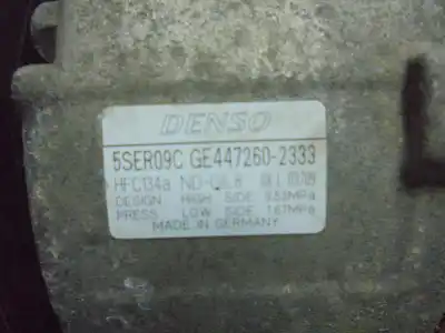 Second-hand car spare part air conditioning compressor for toyota yaris (ksp9/scp9/nlp9) 1.4 turbodiesel cat oem iam references 4472602333  