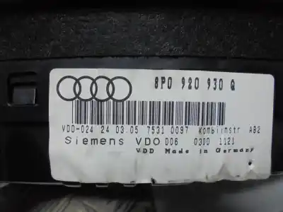 Second-hand car spare part dashboard for audi a3 (8p) 2.0 tdi ambiente oem iam references 8p0920930q  