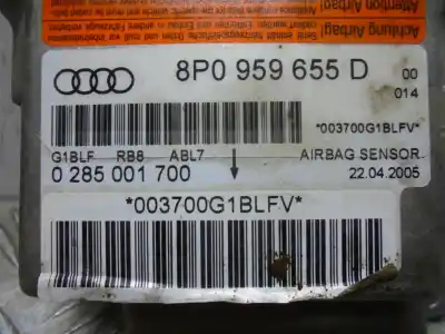 Second-hand car spare part airbag control unit for audi a3 (8p) 1.6 fsi ambiente 116 cv / 85 kw oem iam references 8p0959655d  