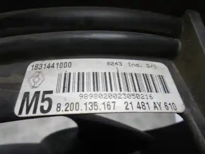 Автозапчасти б/у электрический вентилятор за renault modus / grand modus (f/jp0_) 1.5 dci (fp0d jp0d) ссылки oem iam 1831441000  