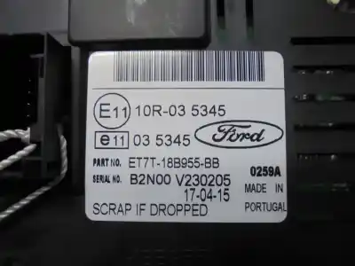 Tweedehands auto-onderdeel multifunctioneel display voor ford fiesta vi (cb1, ccn) 1.5 tdci oem iam-referenties et7t18b955bb  