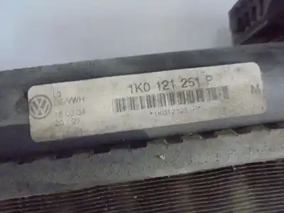Автозапчасти б/у водяной радиатор за volkswagen caddy ka/kb (2k) 2.0 sdi ссылки oem iam 1k0121251p  