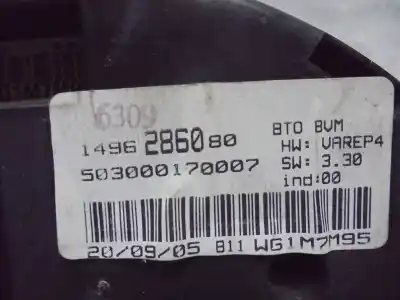 Peça sobressalente para automóvel em segunda mão quadrante por citroen c8 2.2 hdi 16v premier ii referências oem iam 1496286080  