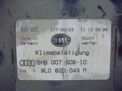 Second-hand car spare part heating / air conditioning control panel for audi a3 (8l) 1.9 tdi oem iam references   