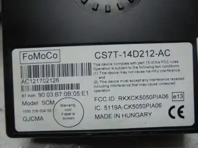 Second-hand car spare part electronic module for ford focus lim. (cb8) 1.0 ecoboost cat oem iam references cs7t14d212ac  