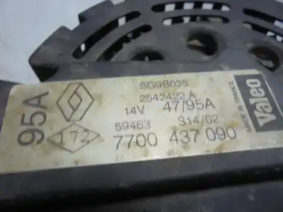 Second-hand car spare part alternator for renault clio ii fase ii (b/cb0) authentique oem iam references 7700437090  