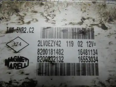 Peça sobressalente para automóvel em segunda mão centralina de motor uce por renault clio ii fase ii (b/cb0) authentique referências oem iam 8200181482  