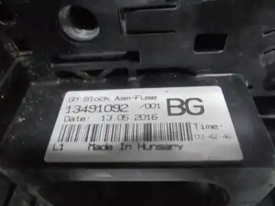 Second-hand car spare part fuse box unit for opel corsa e business oem iam references 13491092  