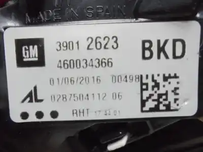 Second-hand car spare part interior left tailgate light for opel corsa e business oem iam references 39012623  